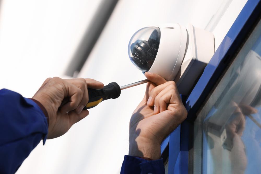 Installation de caméra de surveillance